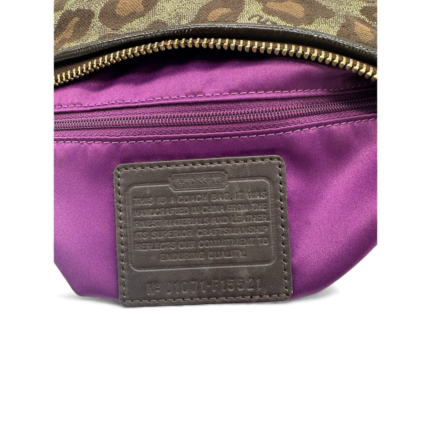 Vintage Coach F15521 Leopard Print Shoulder Bag - Thanks it's Vintage