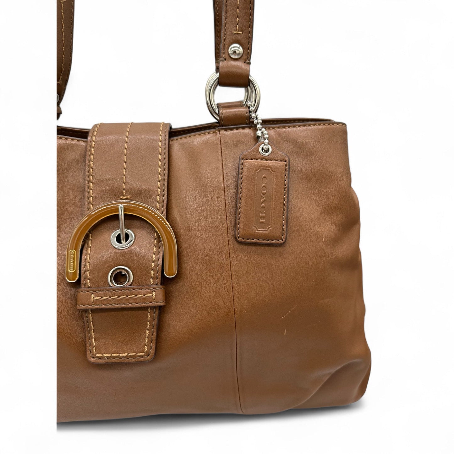 Vintage Coach F17090 Brown Leather Soho Buckle Shoulder Bag - Thanks it's Vintage