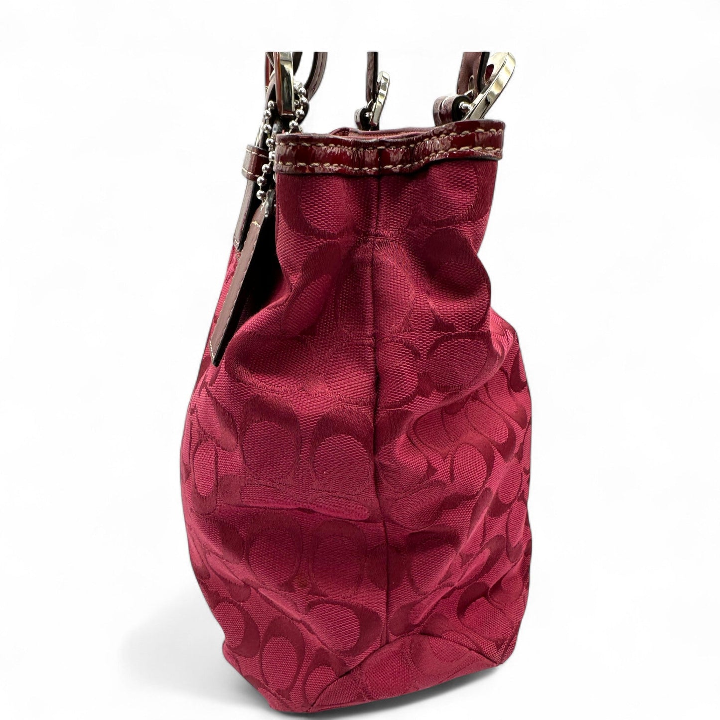 Vintage Coach F17401 Red Monogram Tote Shoulder Bag - Thanks it's Vintage