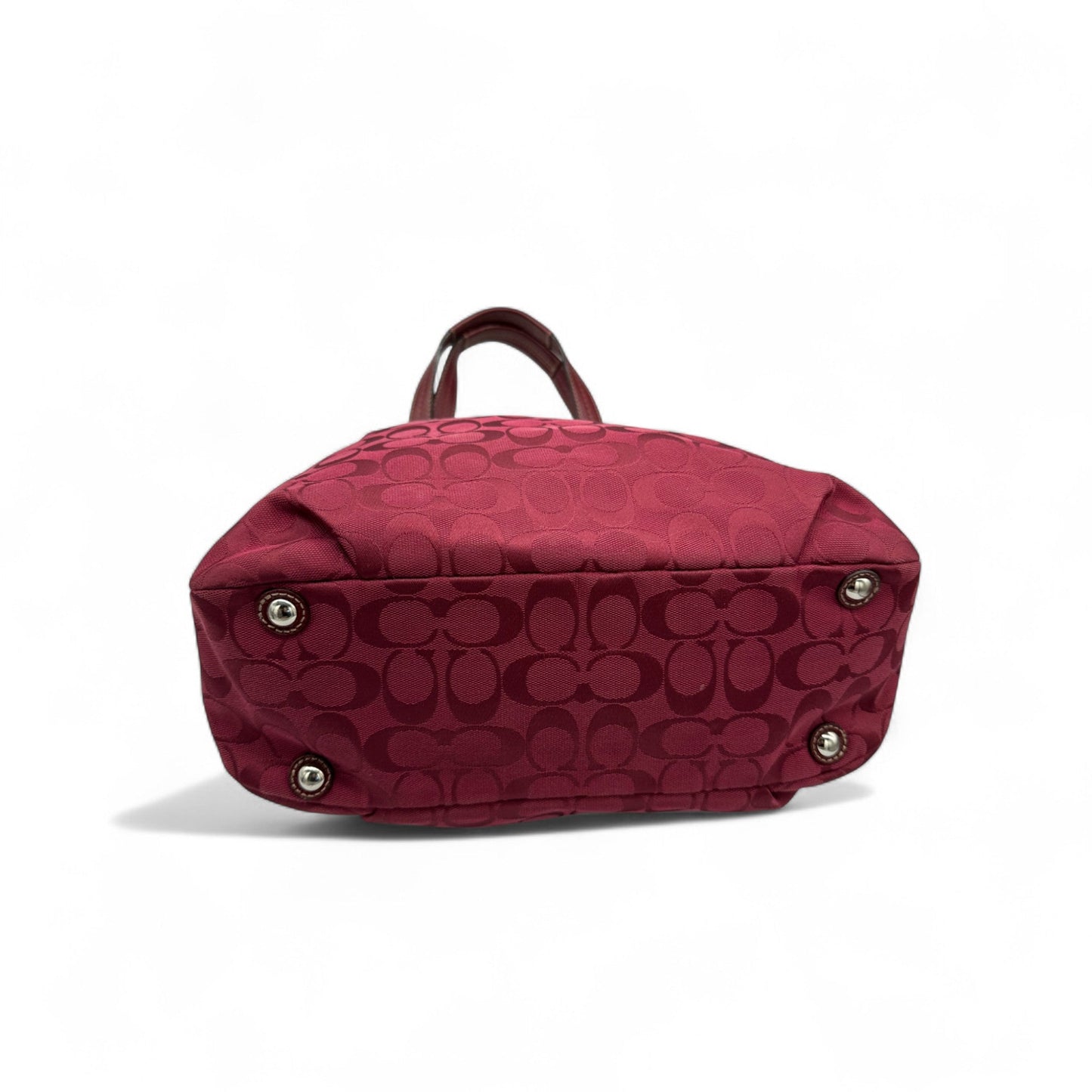 Vintage Coach F17401 Red Monogram Tote Shoulder Bag - Thanks it's Vintage