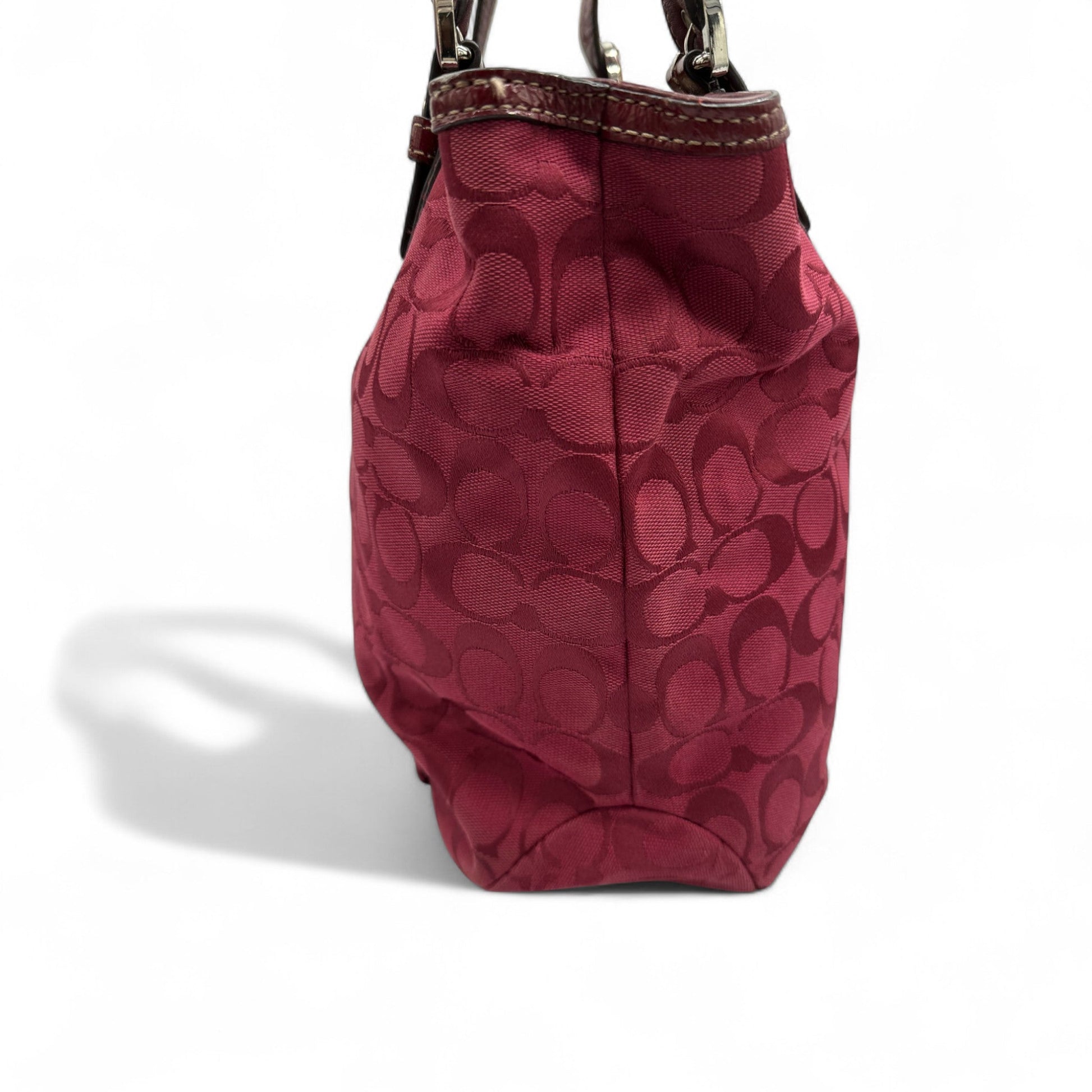 Vintage Coach F17401 Red Monogram Tote Shoulder Bag - Thanks it's Vintage