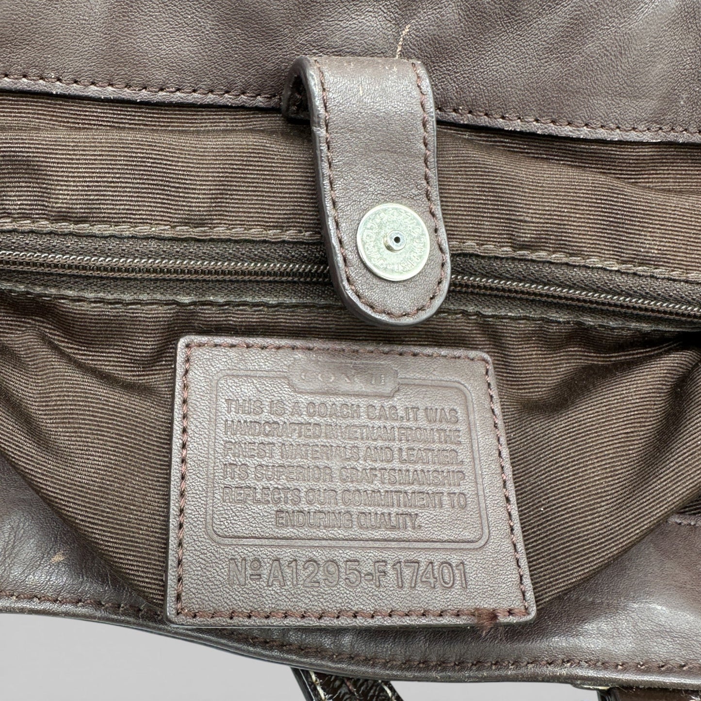 Vintage Coach F17401 Tote Shoulder Bag - Thanks it's Vintage