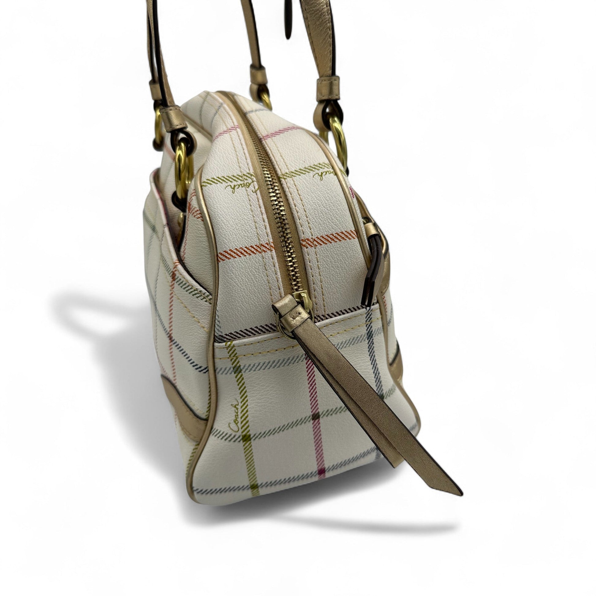 Vintage Coach F19177 Tattersall Mini Boston Handbag - Thanks it's Vintage