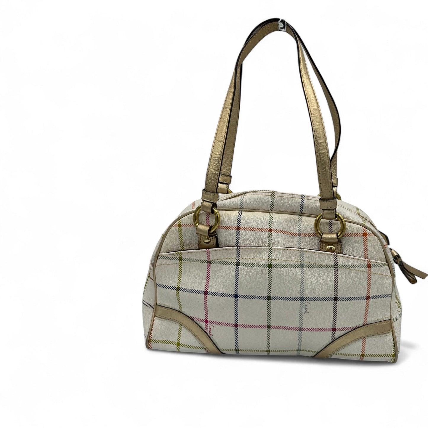Vintage Coach F19177 Tattersall Mini Boston Handbag - Thanks it's Vintage