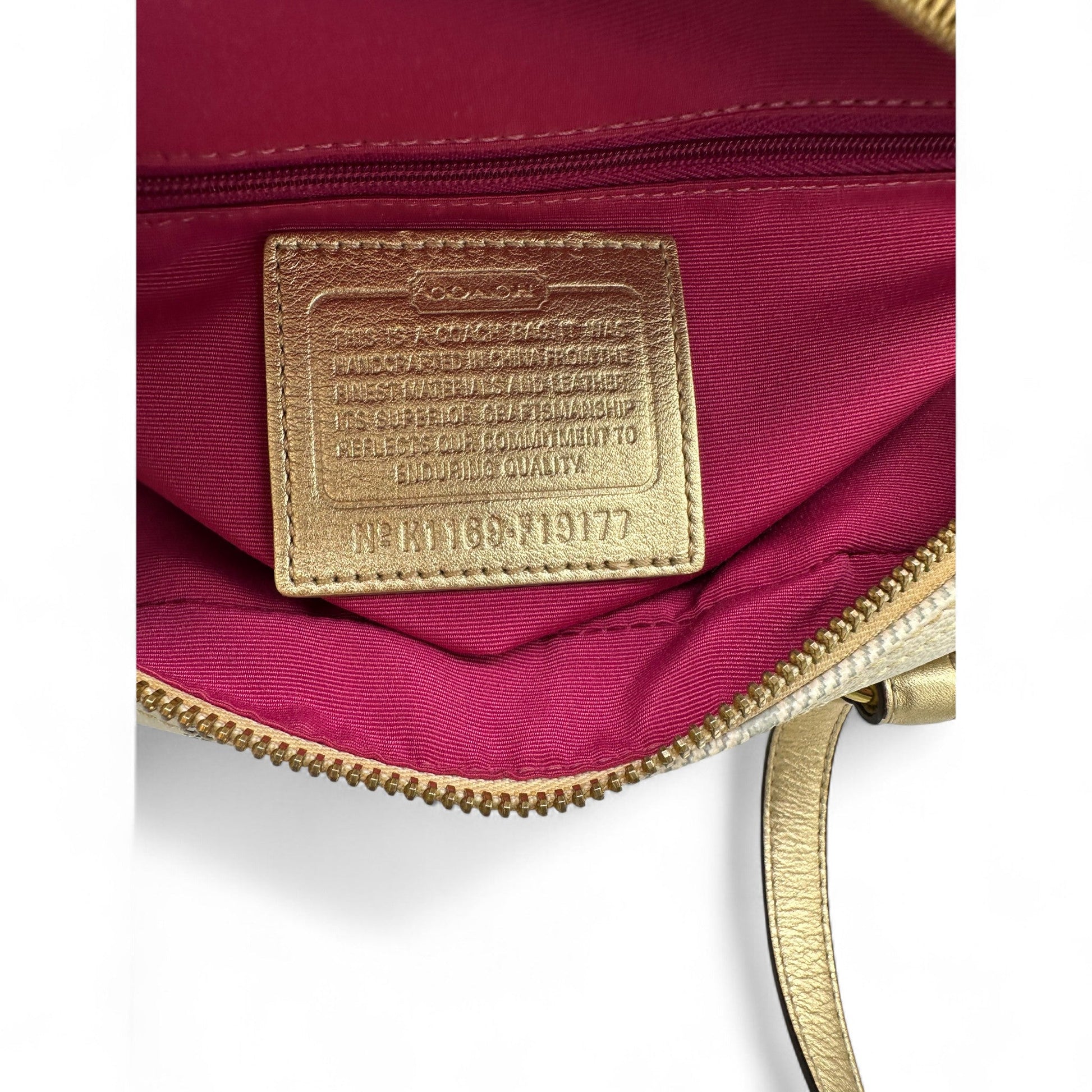 Vintage Coach F19177 Tattersall Mini Boston Handbag - Thanks it's Vintage