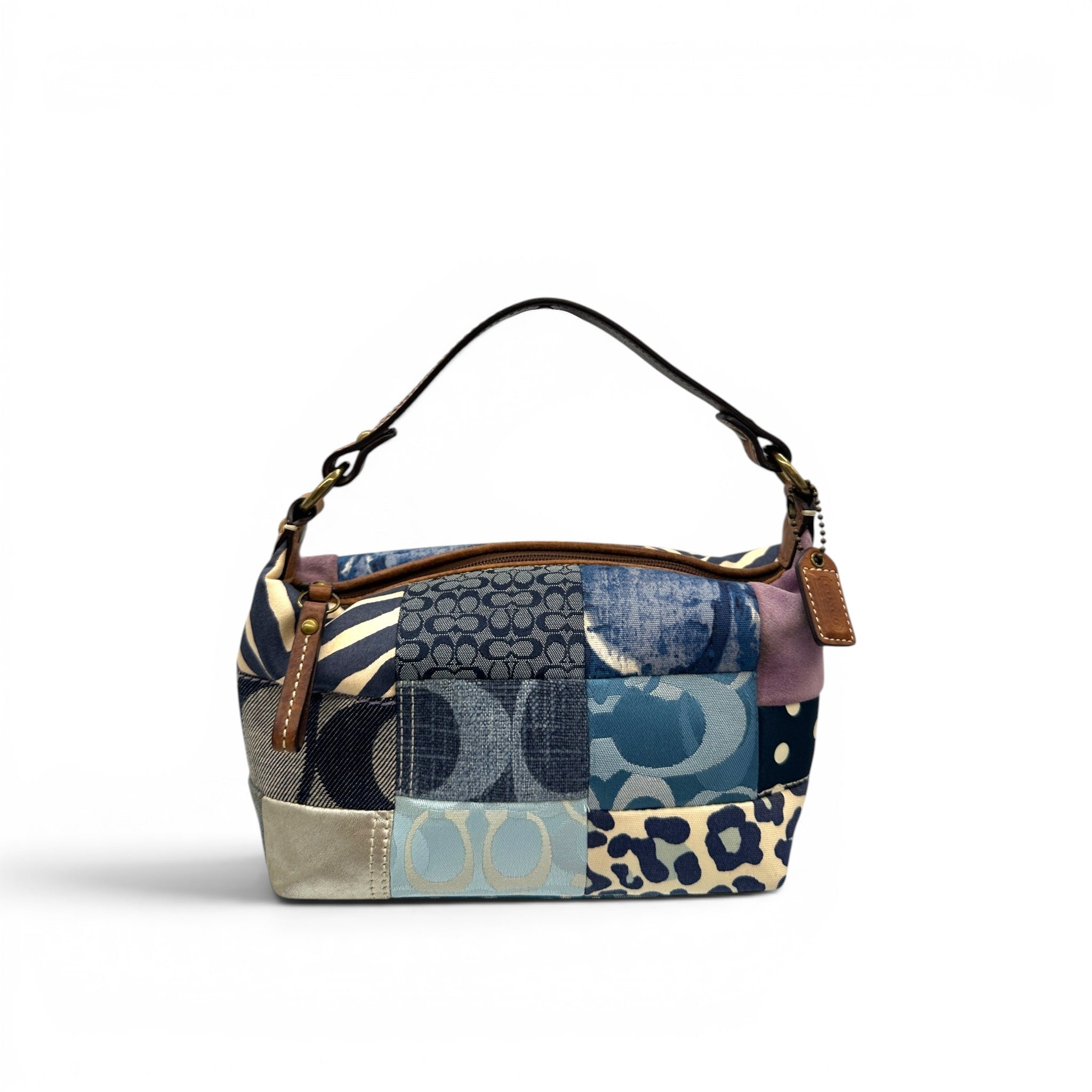 美品✨Y2K COACH Denim Patchwork Vintage Coach F40530 Patchwork Denim Shoulder Bag – Thanks it's