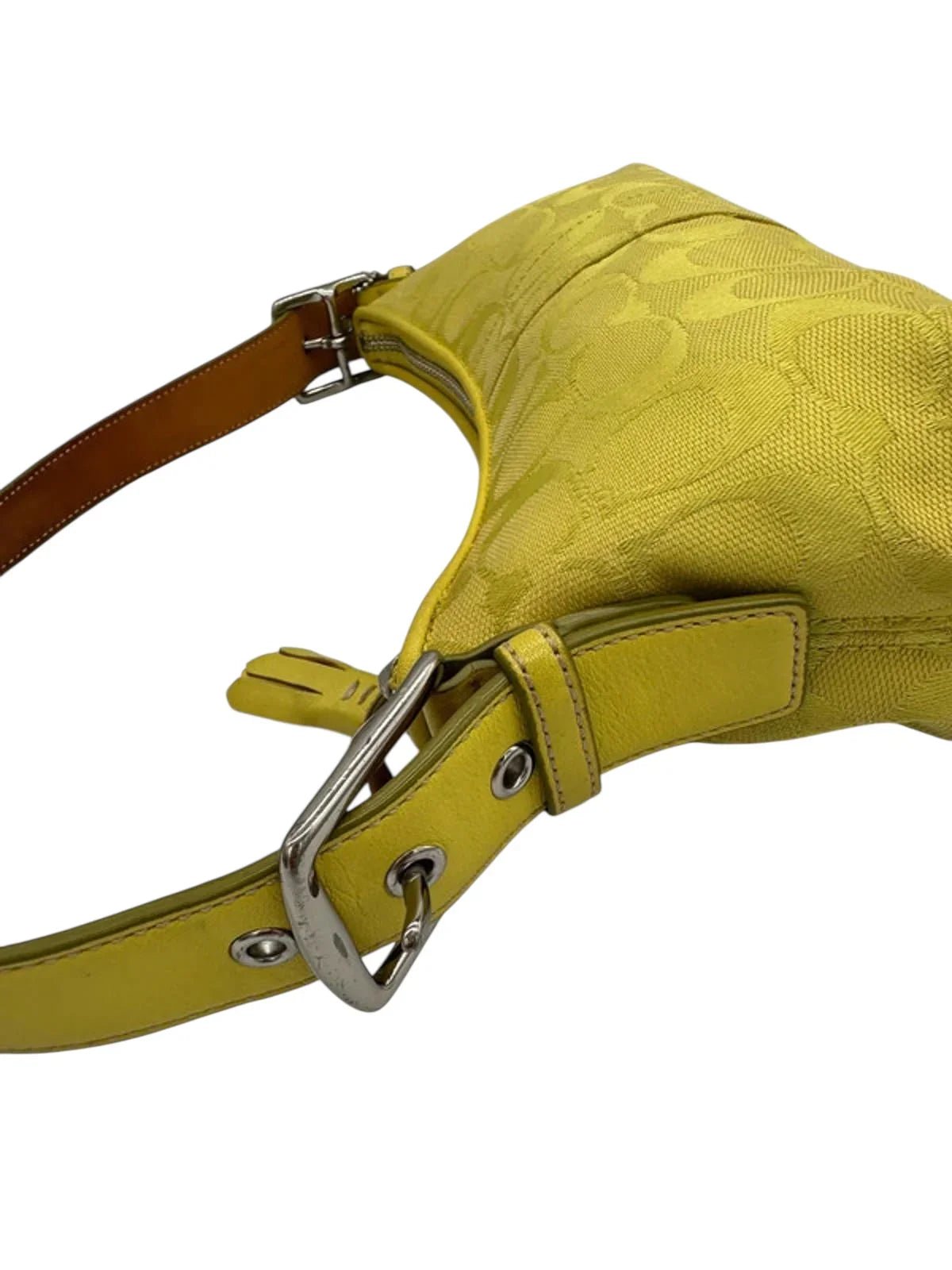 Vintage Coach Lime Green Rare Y2K East West Baguette Shoulder bag - Thanks it's Vintage