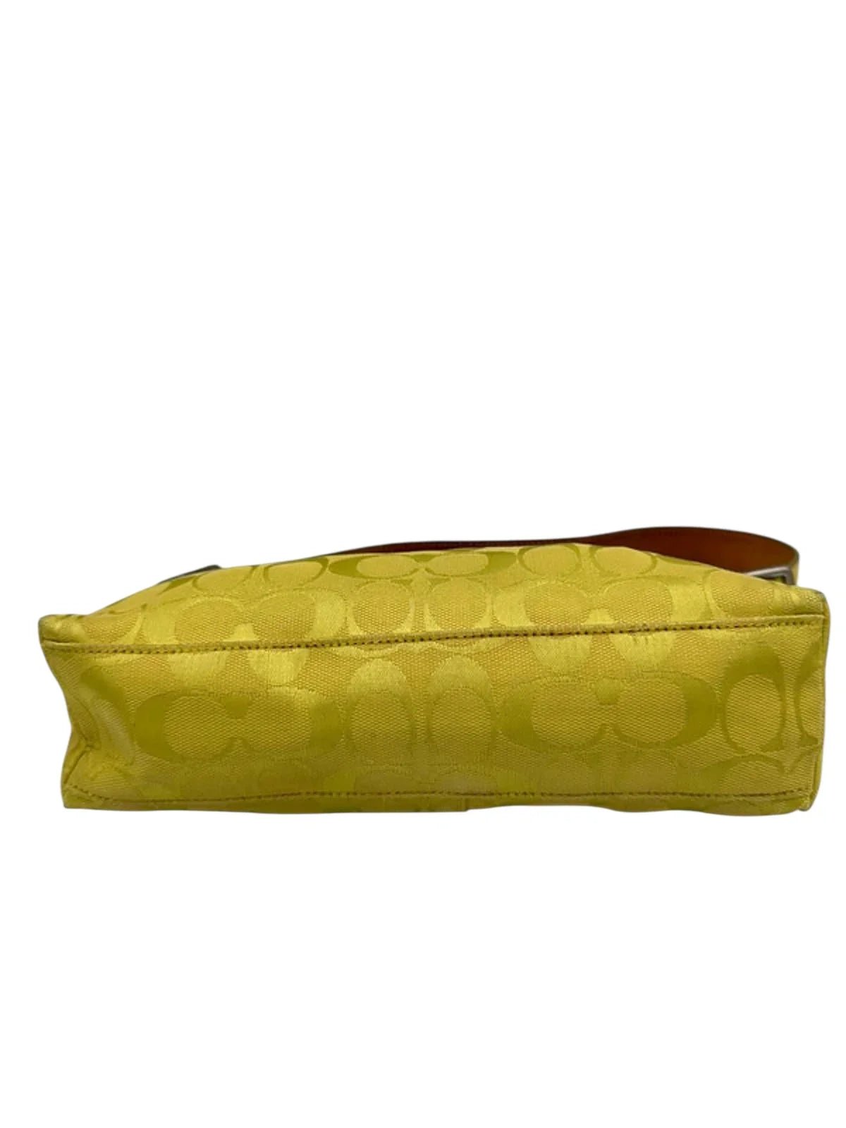 Vintage Coach Lime Green Rare Y2K East West Baguette Shoulder bag - Thanks it's Vintage