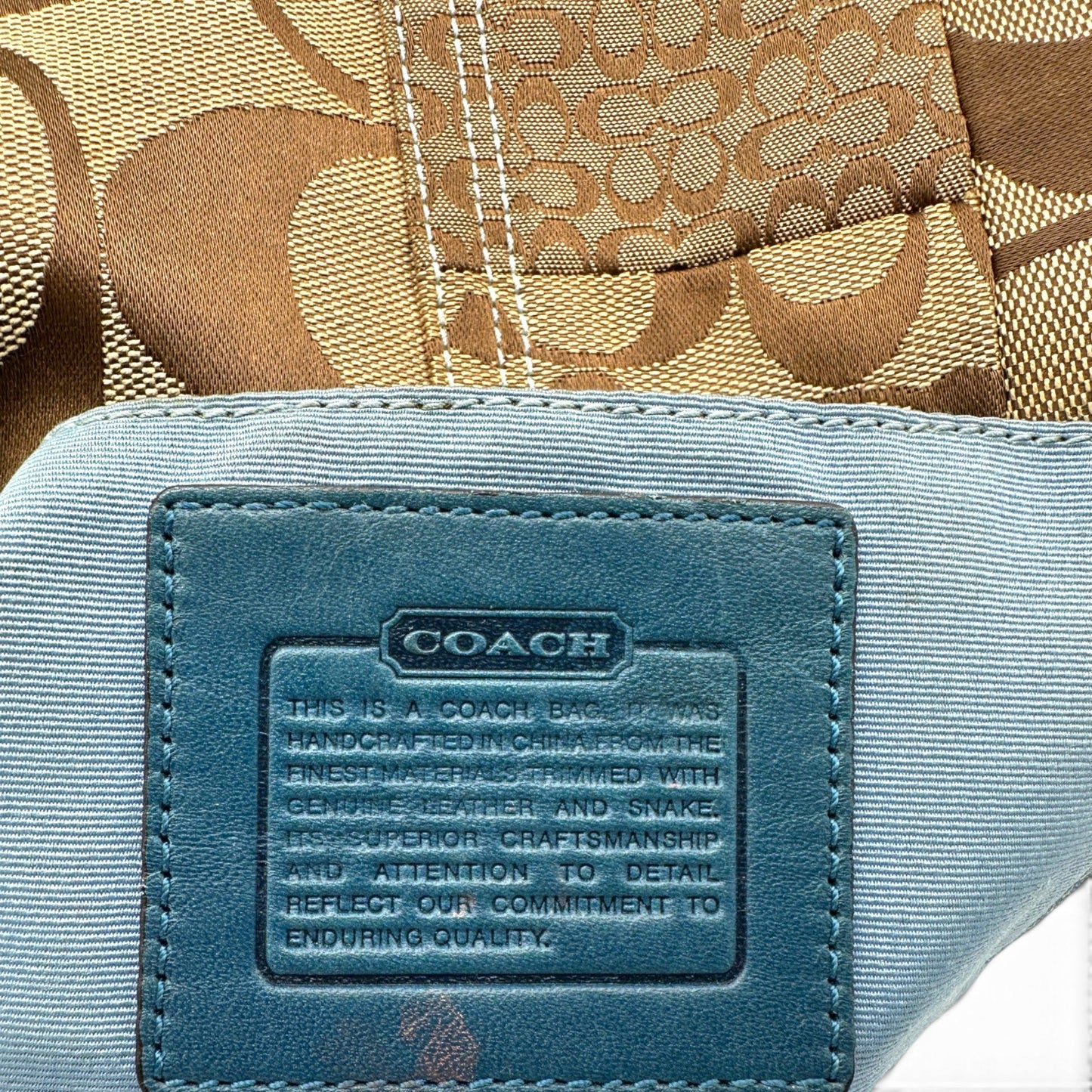 Vintage Coach Patchwork Python Trim Mini Bag - Thanks it's Vintage