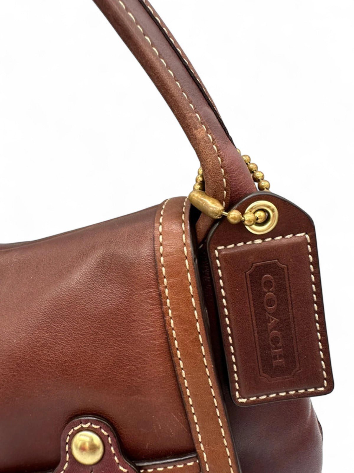 Vintage Coach Plum Leather Ergo Shoulder bag Horsebit Buckle - Thanks it's Vintage