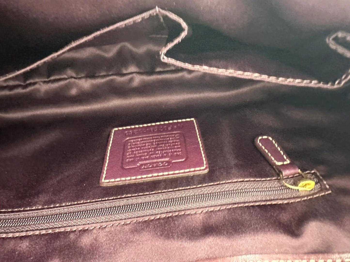 Vintage Coach Plum Leather Ergo Shoulder bag Horsebit Buckle - Thanks it's Vintage