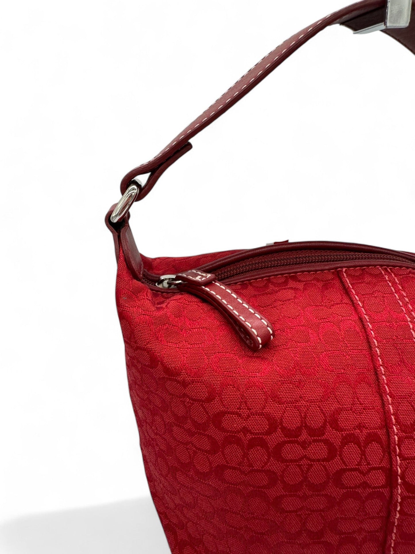 Vintage Coach Red Monogram Mini Shoulder Bag - Thanks it's Vintage