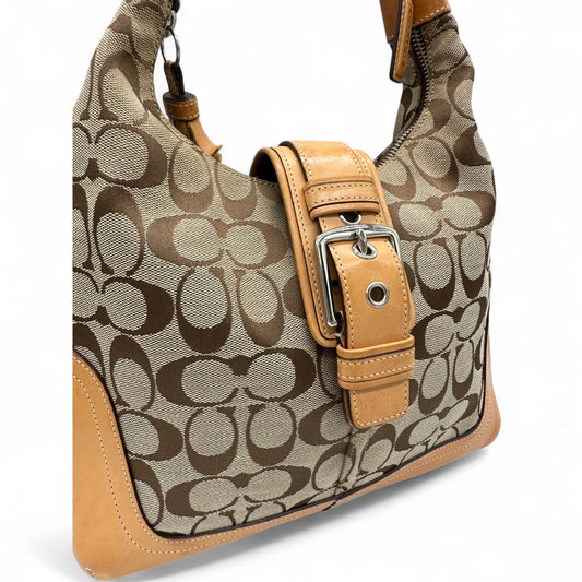 Vintage Coach Vintage Coach 6824 Soho Shoulder Bag in brown and beige signature monogram - Thanks it's Vintage