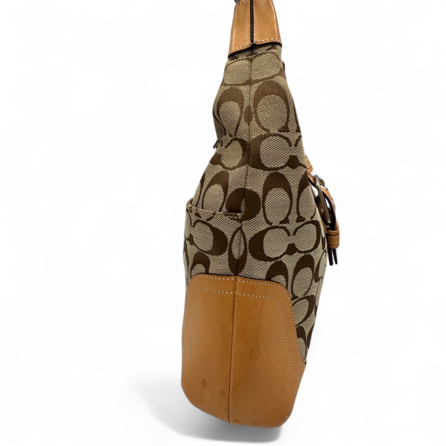 Vintage Coach Vintage Coach 6824 Soho Shoulder Bag in brown and beige signature monogram - Thanks it's Vintage