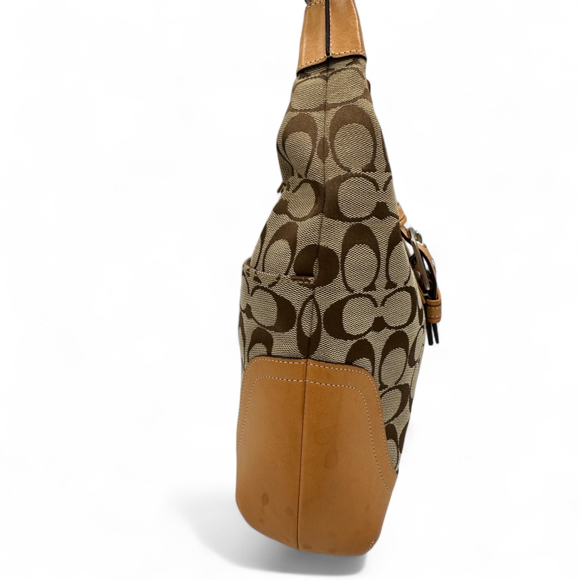 Vintage Coach Vintage Coach 6824 Soho Shoulder Bag in brown and beige signature monogram - Thanks it's Vintage