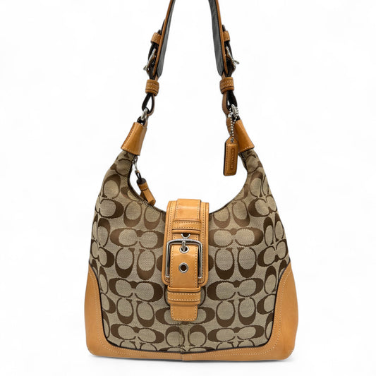 Vintage Coach Vintage Coach 6824 Soho Shoulder Bag in brown and beige signature monogram - Thanks it's Vintage