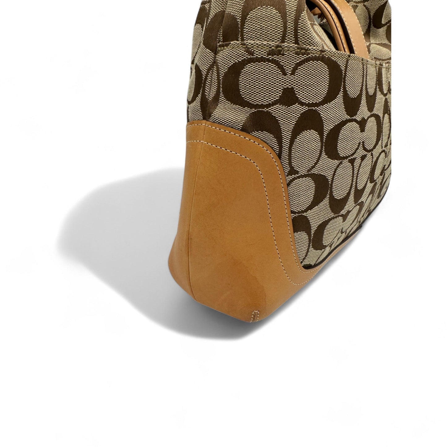 Vintage Coach Vintage Coach 6824 Soho Shoulder Bag in brown and beige signature monogram - Thanks it's Vintage