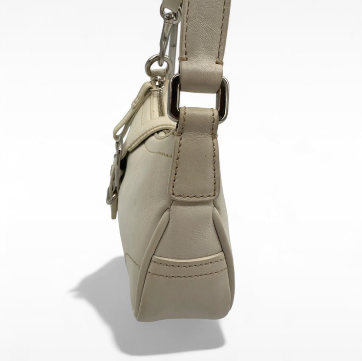 Vintage Coach White Leather Mini Soho 7542 Shoulder Bag - Thanks it's Vintage