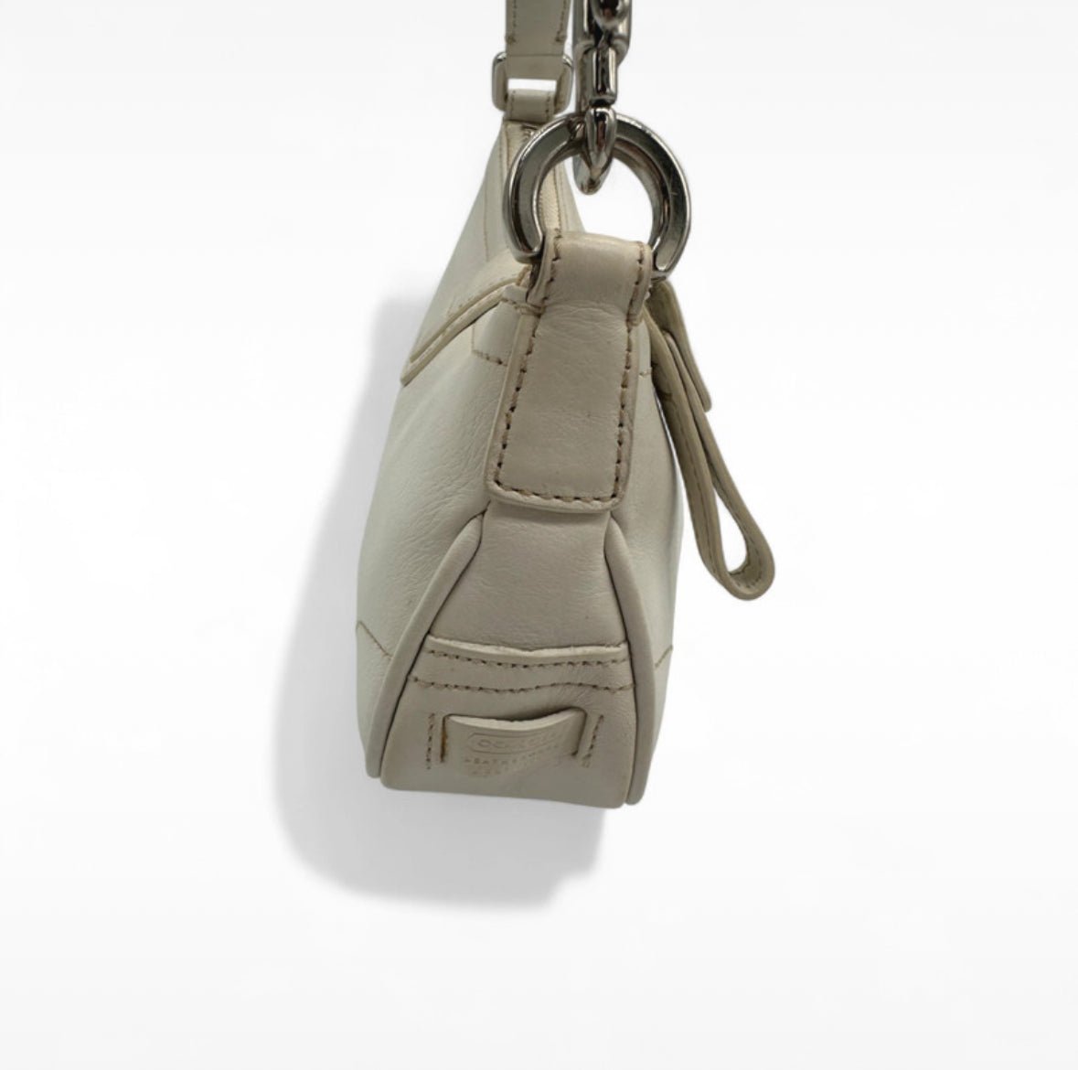 Vintage Coach White Leather Mini Soho 7542 Shoulder Bag - Thanks it's Vintage