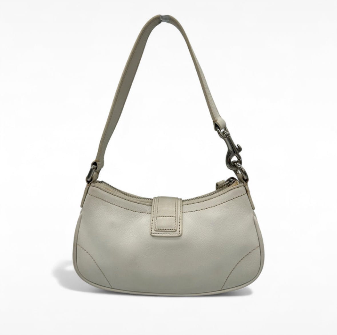 Vintage Coach White Leather Mini Soho 7542 Shoulder Bag - Thanks it's Vintage