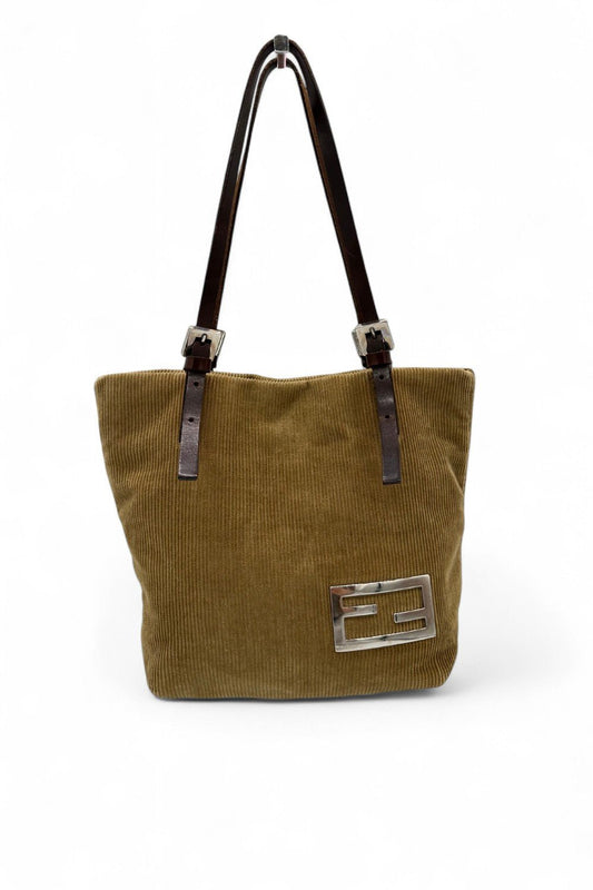Vintage Fendi Corduroy Bucket Bag Shoulder Bag - Thanks it's Vintage