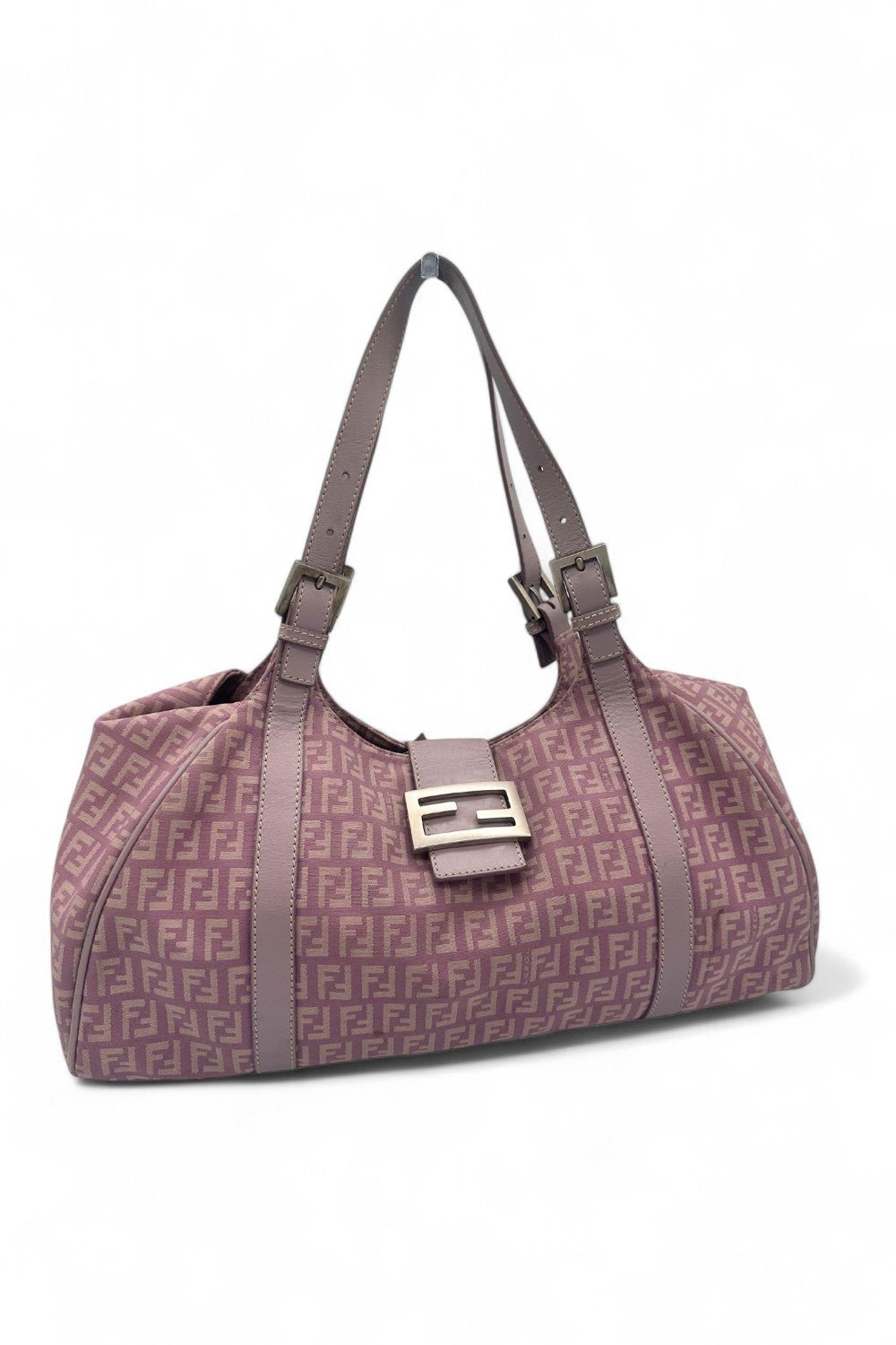 Vintage Fendi Lilac Fendi Zucchino Tote Shoulder Bag - Thanks it's Vintage