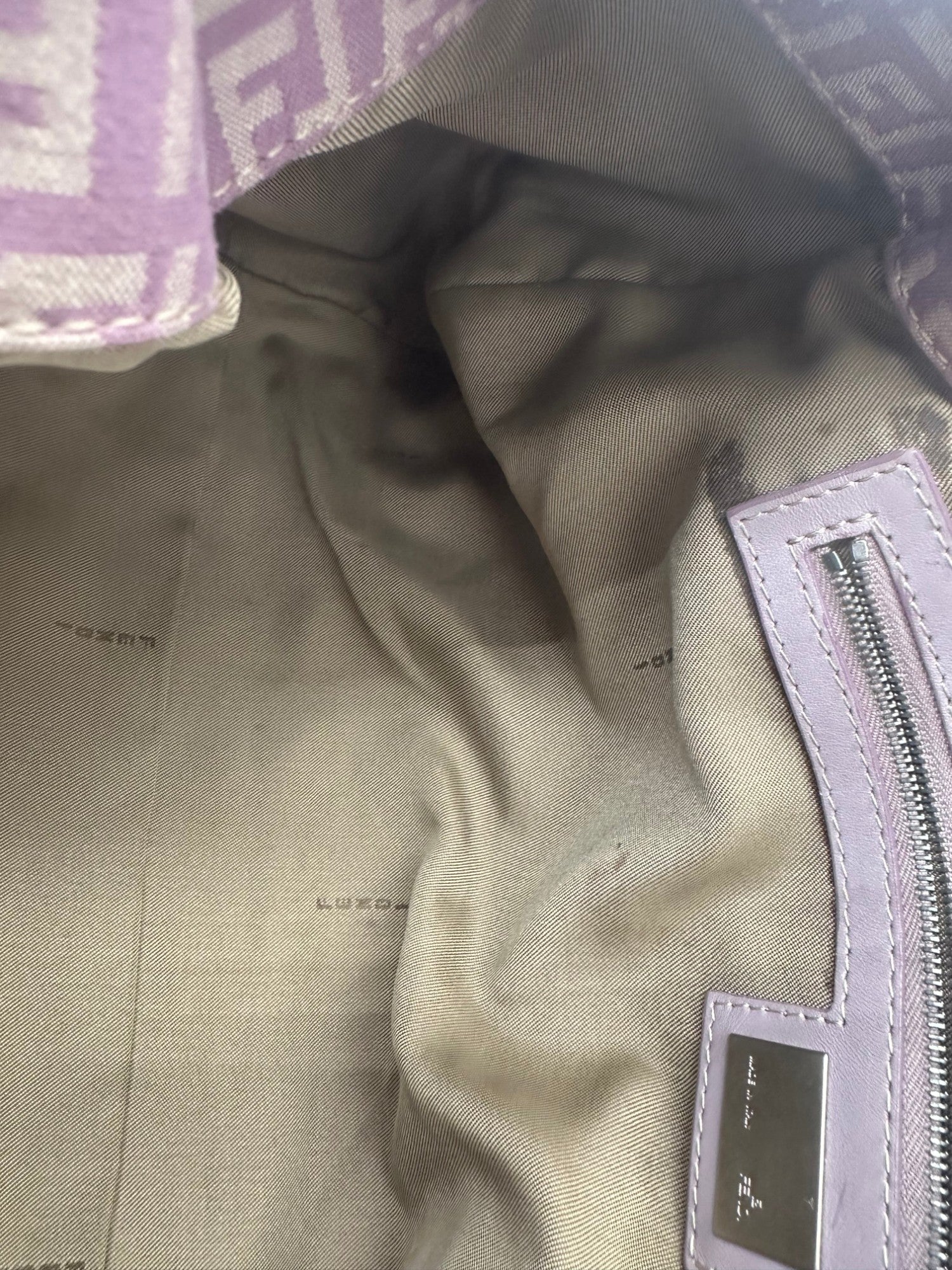 Vintage Fendi Lilac Fendi Zucchino Tote Shoulder Bag - Thanks it's Vintage