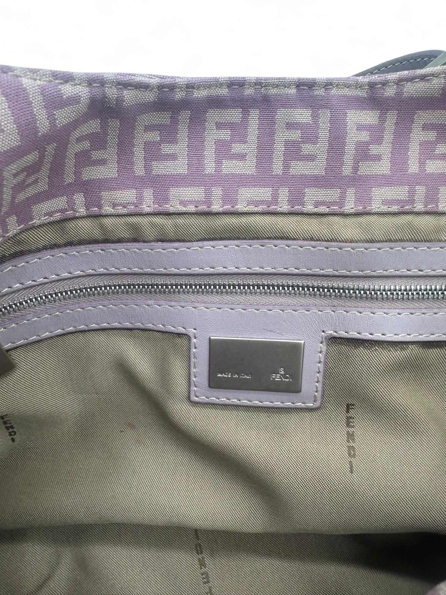 Vintage Fendi Lilac Fendi Zucchino Tote Shoulder Bag - Thanks it's Vintage