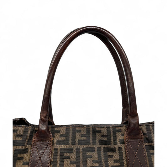 Vintage Fendi Zucca Canvas Tote Bag - Thanks it's Vintage