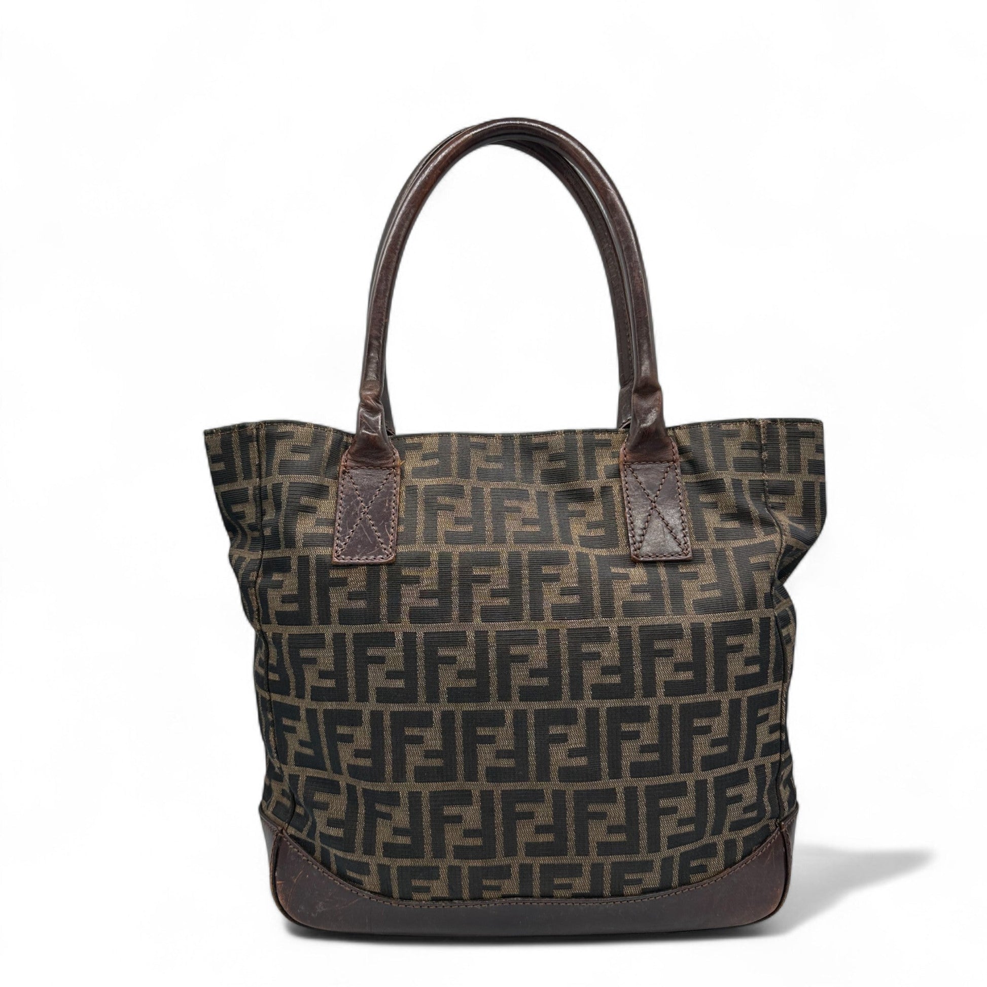Vintage Fendi Zucca Canvas Tote Bag - Thanks it's Vintage