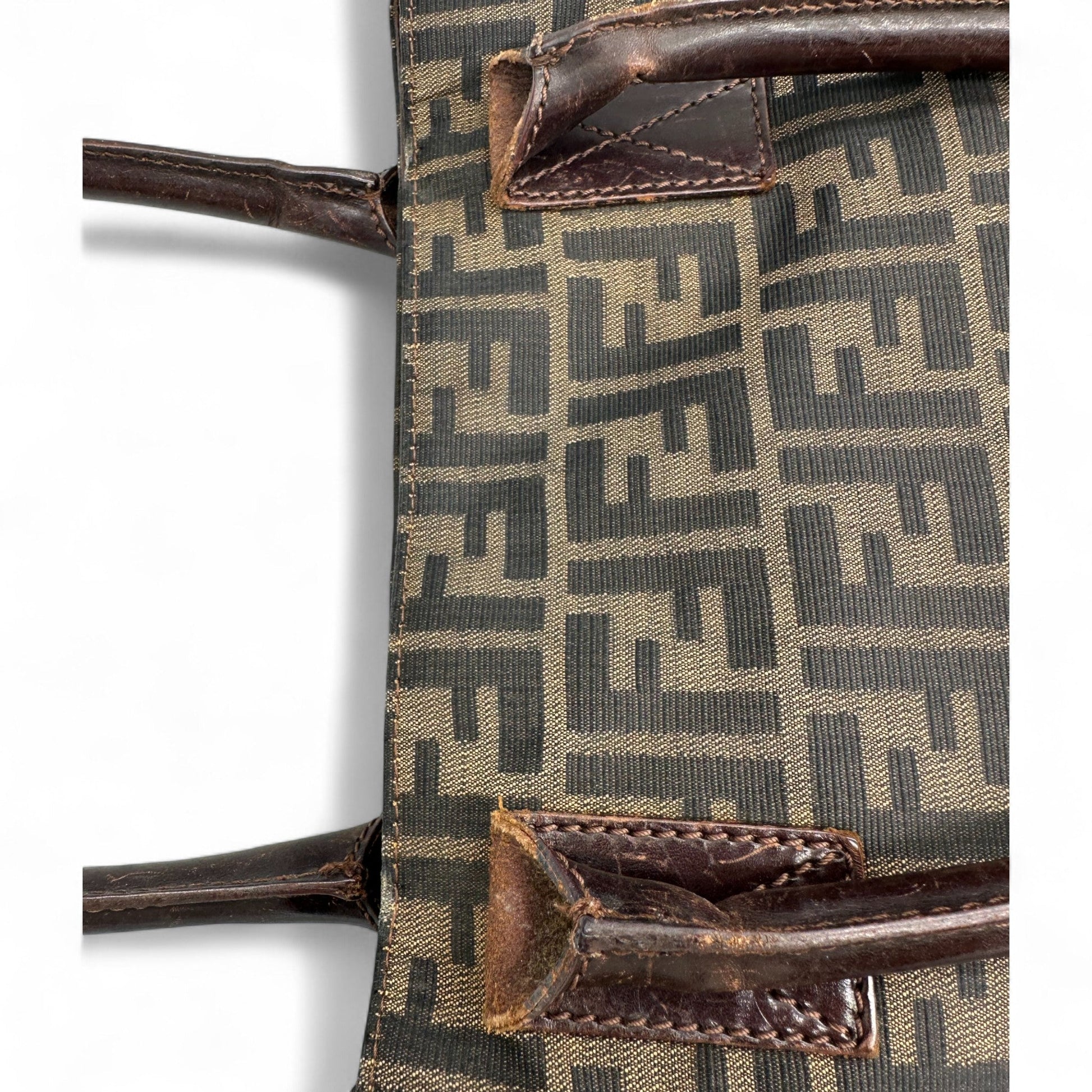 Vintage Fendi Zucca Canvas Tote Bag - Thanks it's Vintage