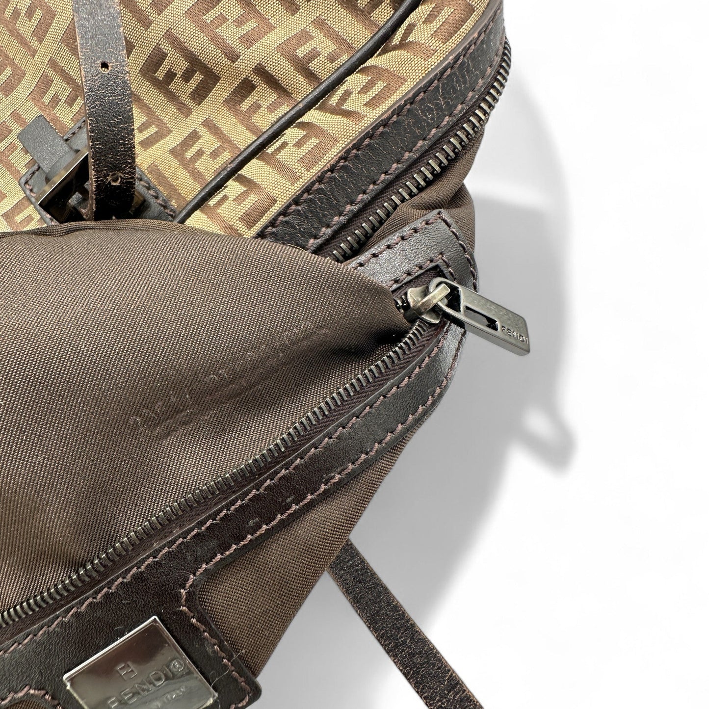 Vintage Fendi Zucca East West Boston Bag - Thanks it's Vintage