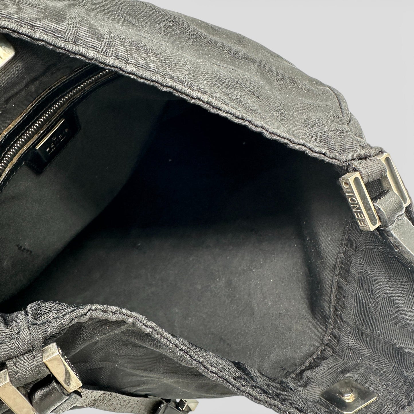 Vintage Fendi Zucca Flat Pouch Tote Shoulder Bag - Thanks it's Vintage