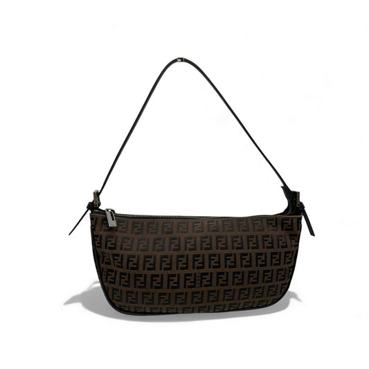 Vintage Fendi Zucchino Baguette Shoulder Bag - Thanks it's Vintage