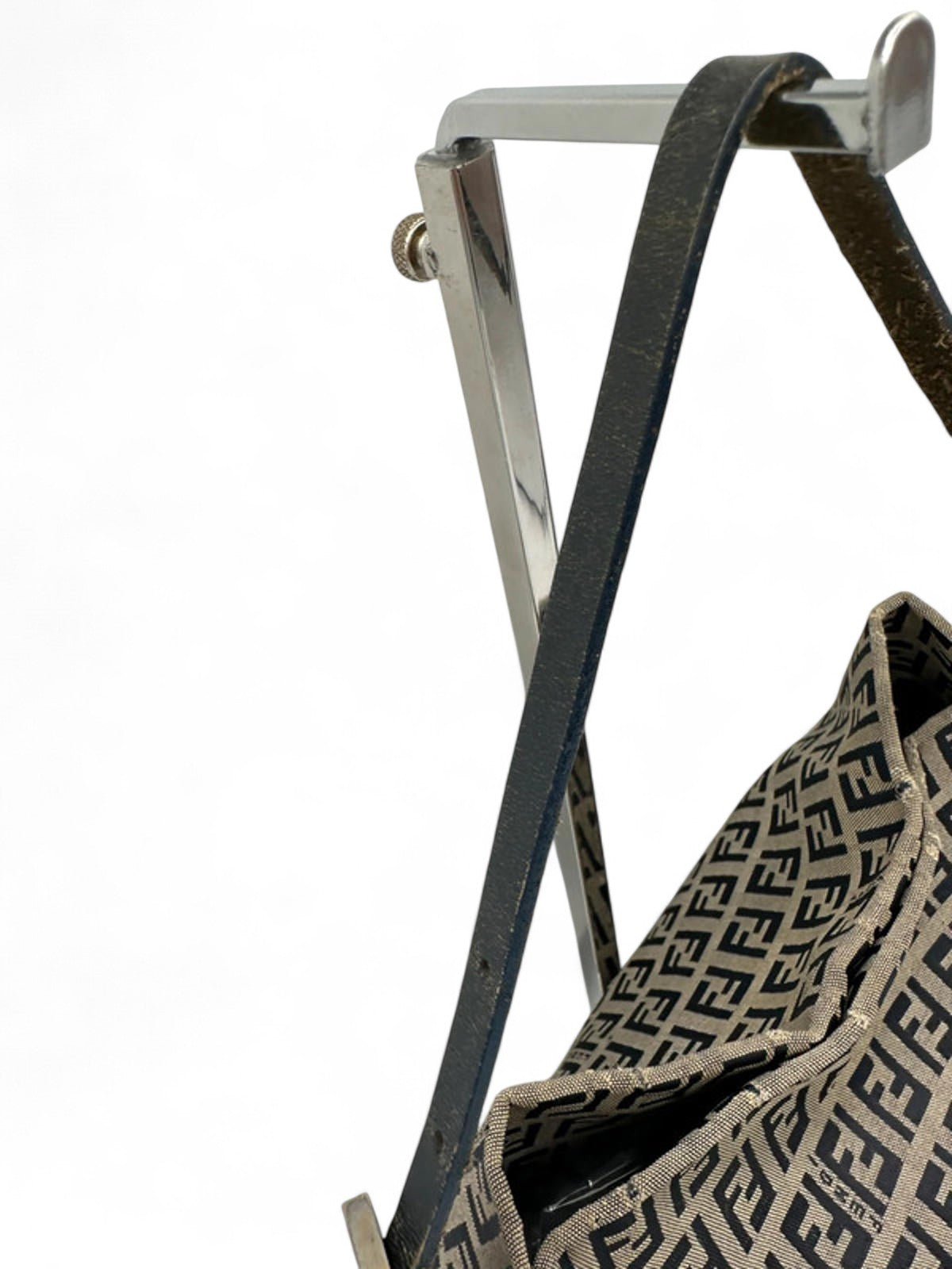 Vintage Fendi Zucchino Print Canvas Mamma Bucket Shoulder Bag - Thanks it's Vintage