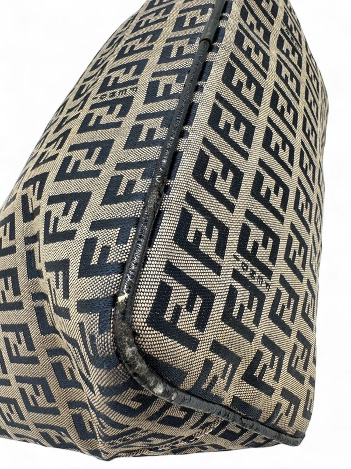 Vintage Fendi Zucchino Print Canvas Mamma Bucket Shoulder Bag - Thanks it's Vintage