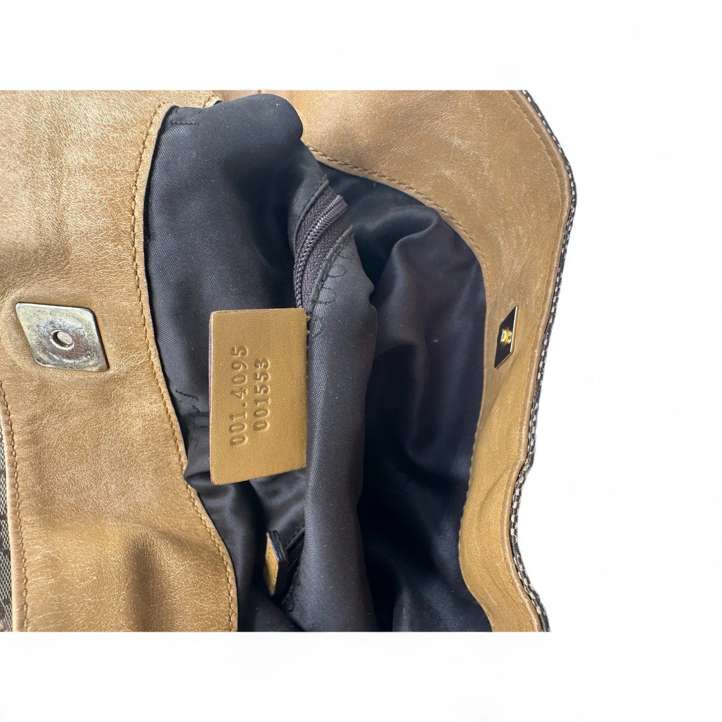 Vintage Gucci Bamboo 2 Way Strap Shoulder Bag in GG Monogram - Thanks it's Vintage