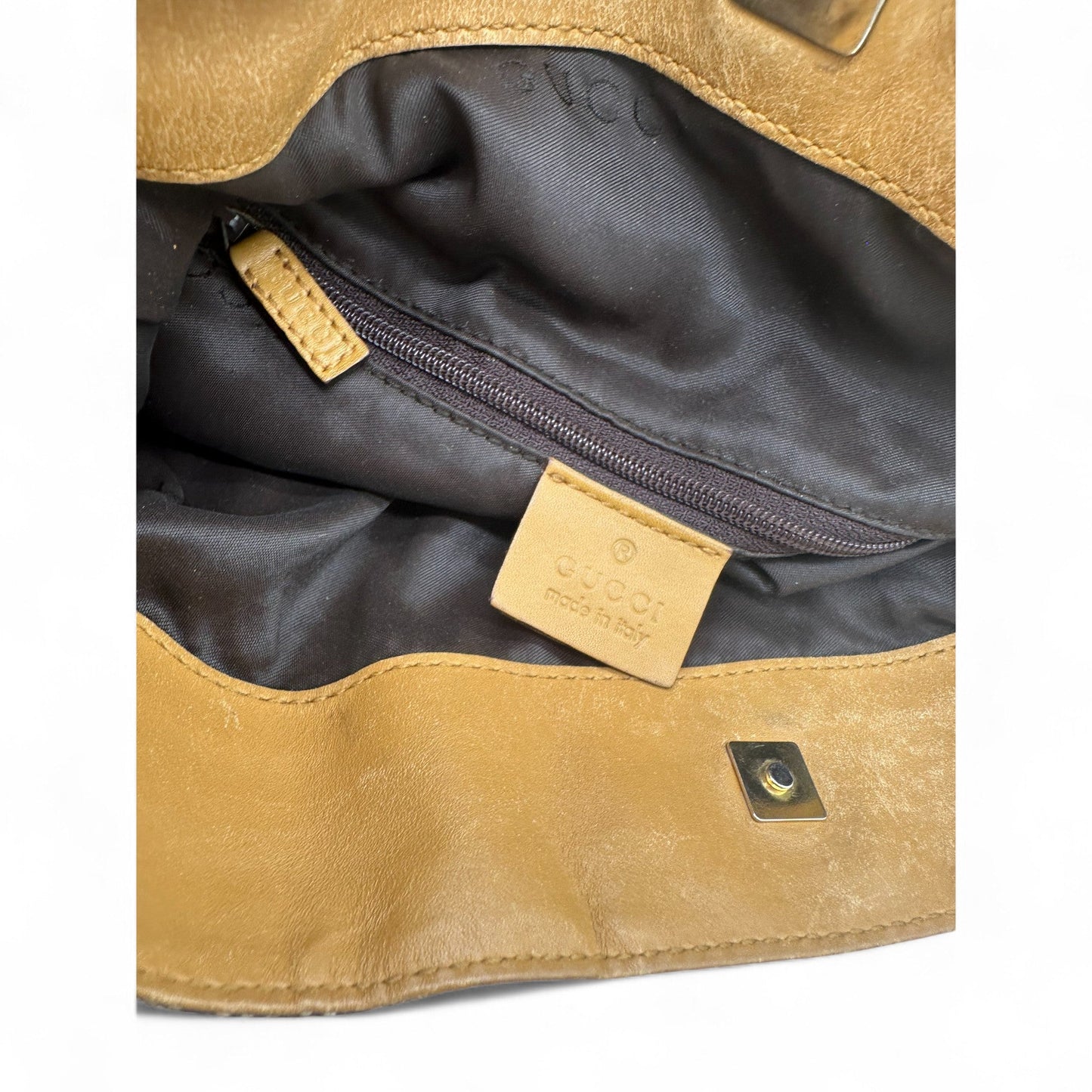 Vintage Gucci Bamboo 2 Way Strap Shoulder Bag in GG Monogram - Thanks it's Vintage