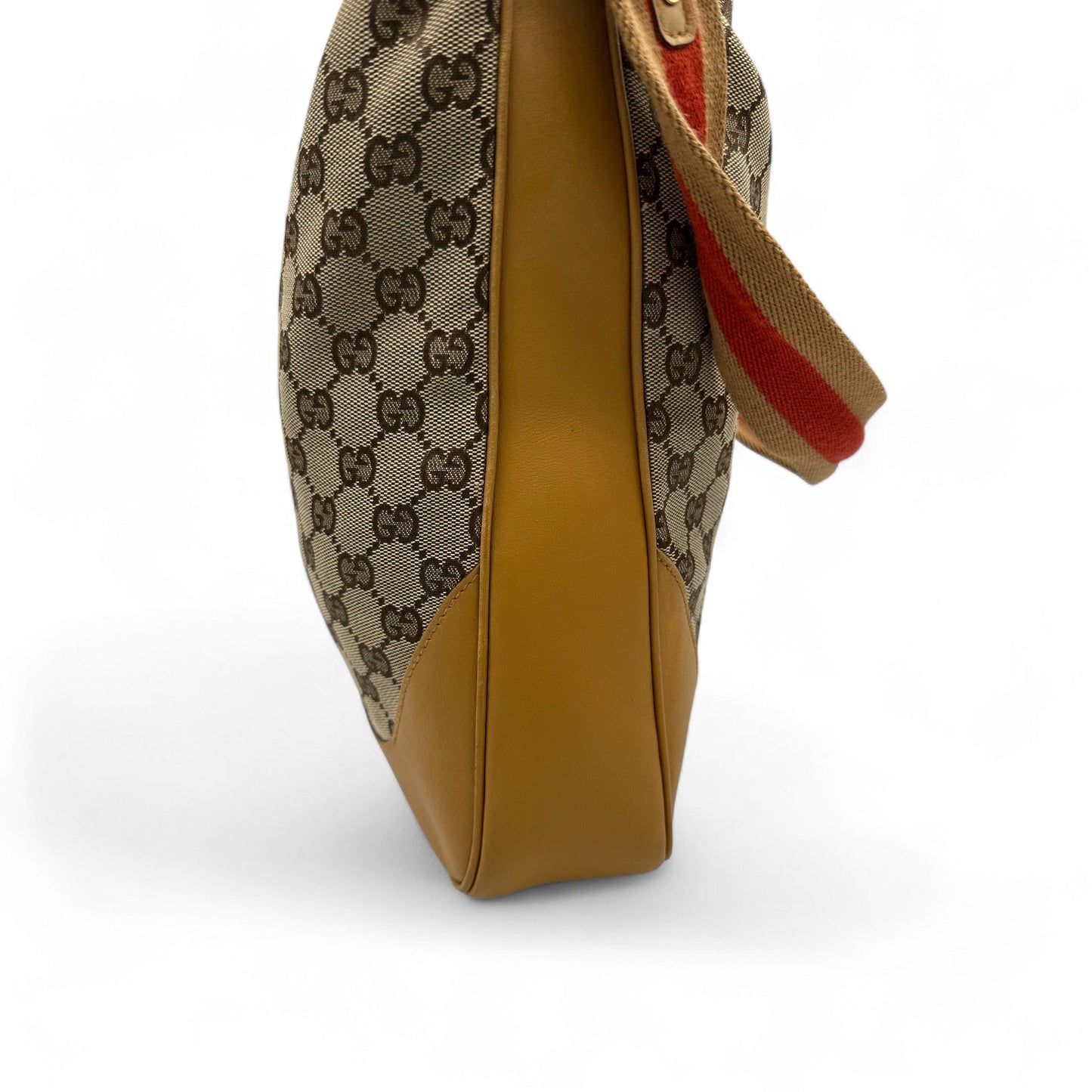 Vintage Gucci Bamboo 2 Way Strap Shoulder Bag in GG Monogram - Thanks it's Vintage