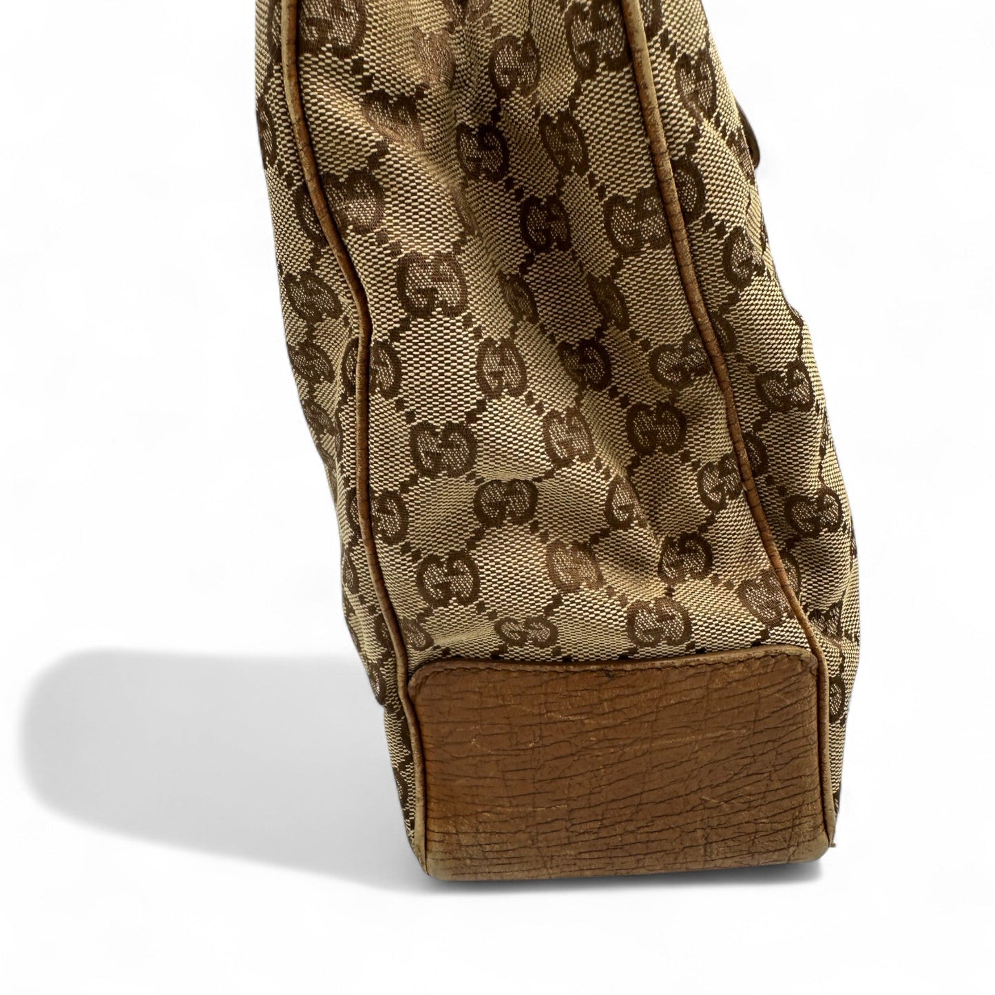 Vintage Gucci Bamboo GG Monogram Structured Tote - Thanks it's Vintage