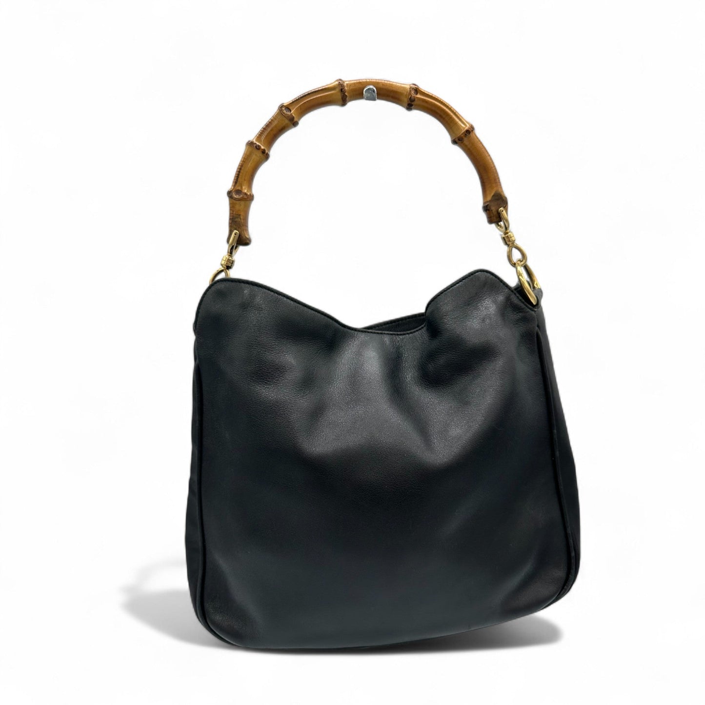 Vintage Gucci Bamboo Leather Tote Bag - Thanks it's Vintage