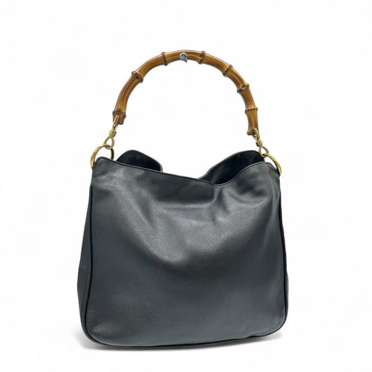 Vintage Gucci Bamboo Leather Tote Bag - Thanks it's Vintage