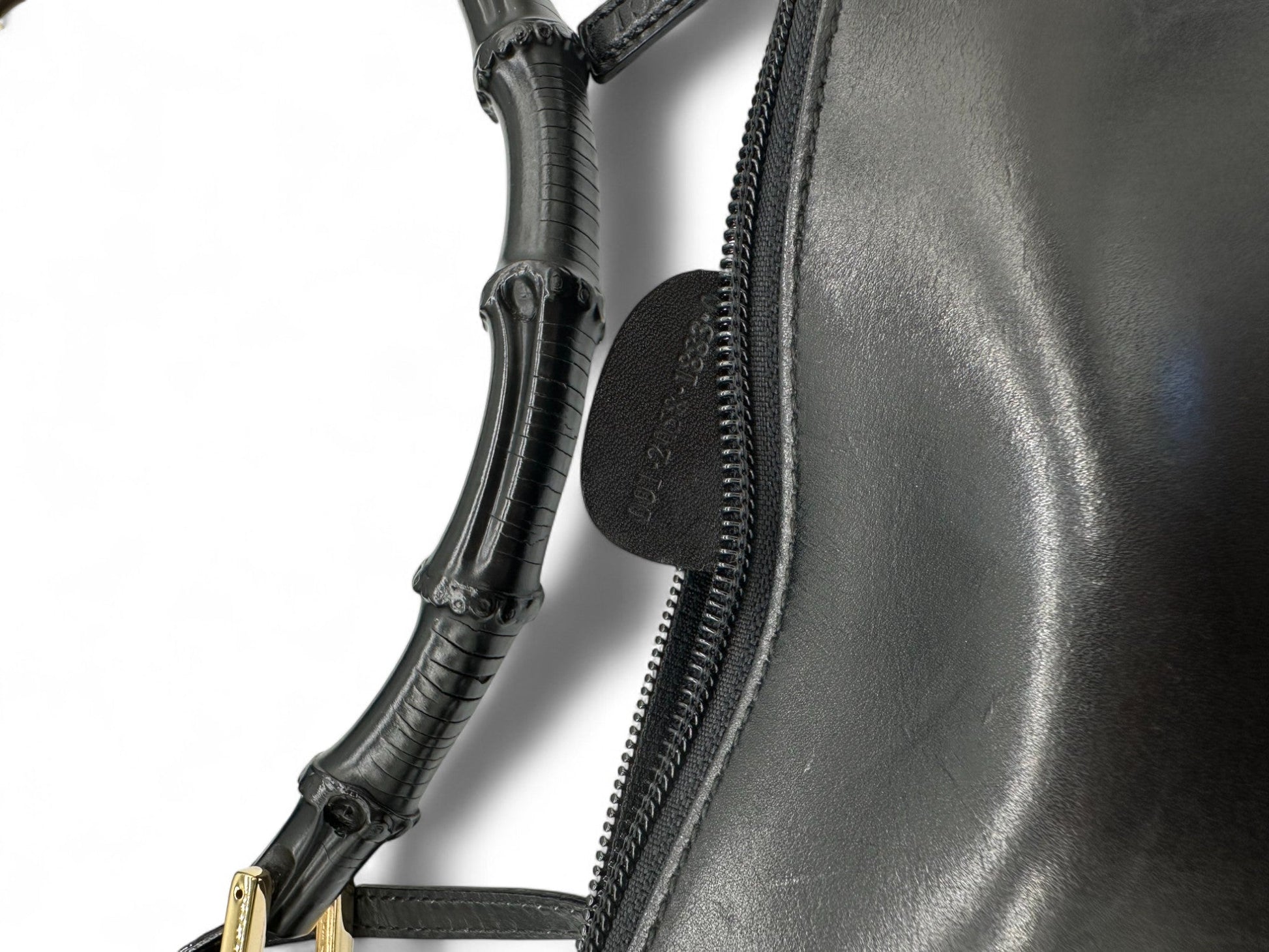 Vintage Gucci Black Leather Bamboo Shoulder Bag - Thanks it's Vintage