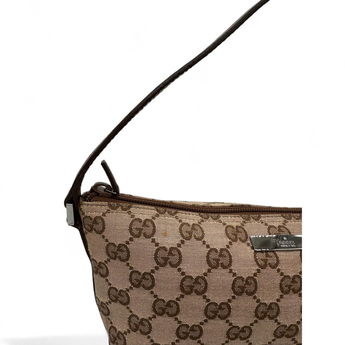 Vintage Gucci Boat Pochette Bag in GG Monogram - Thanks it's Vintage
