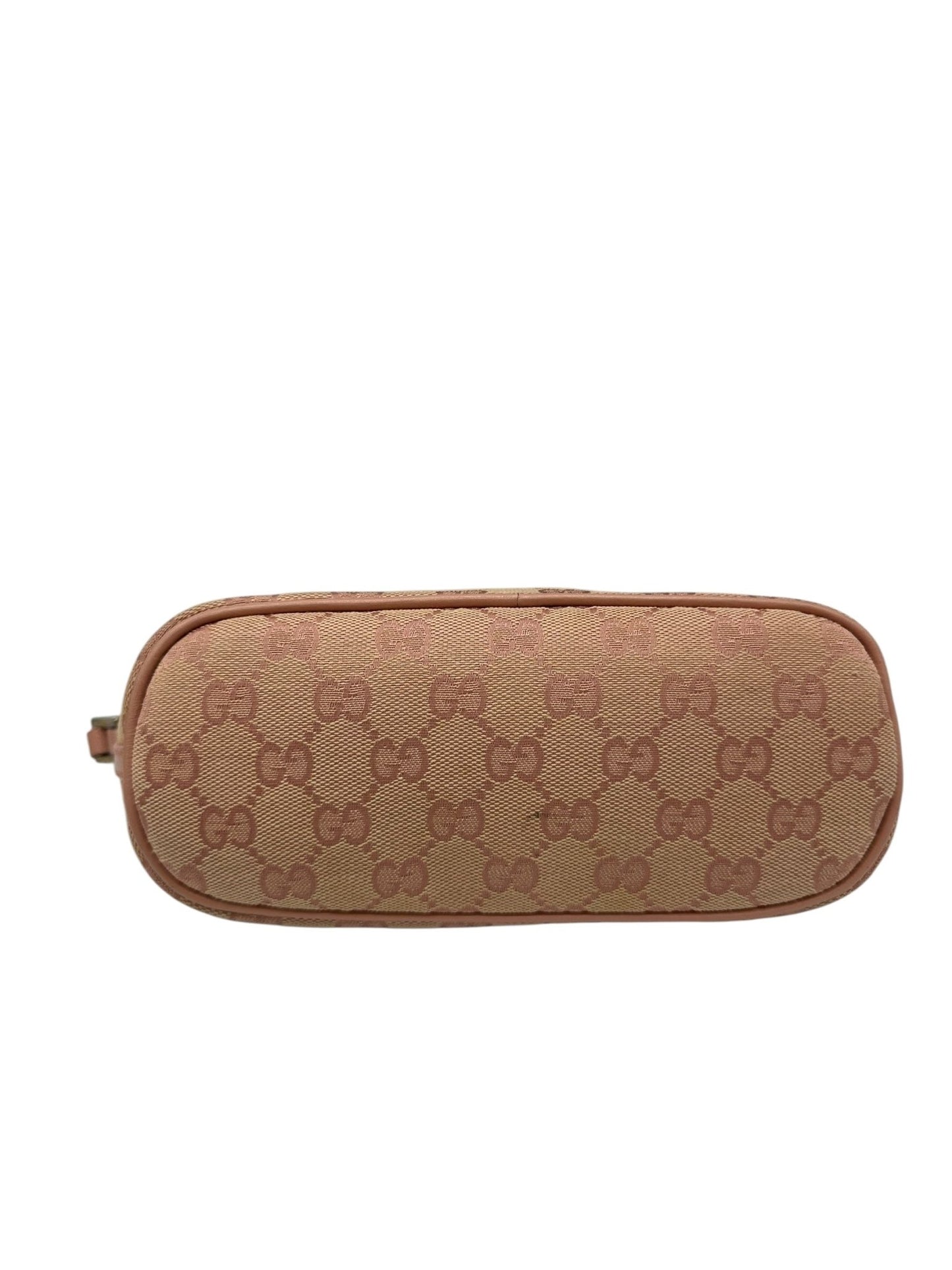 Vintage Gucci Boat Pochette Shoulder Bag in Pink GG Monogram - Thanks it's Vintage