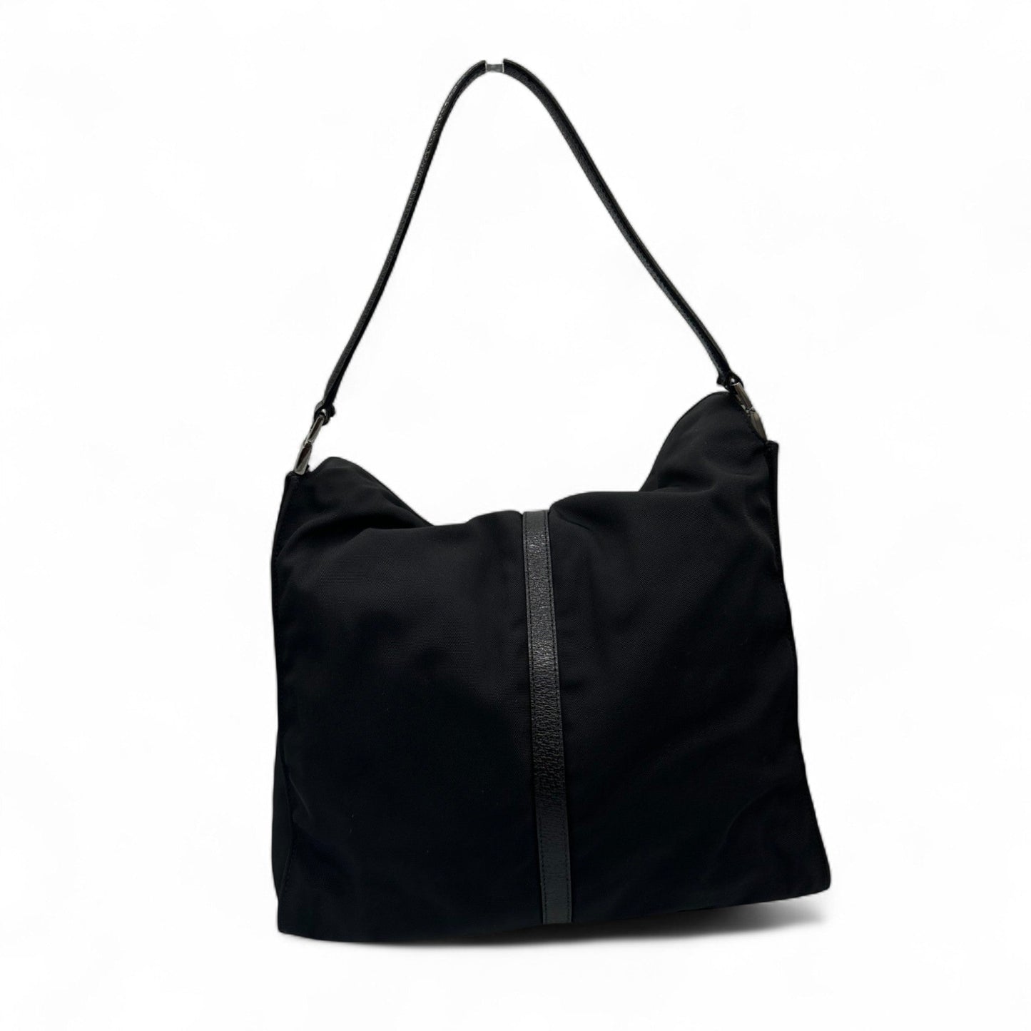 Vintage Gucci Nylon Jackie Shoulder Bag with Black Leather Trim - Thanks it's Vintage