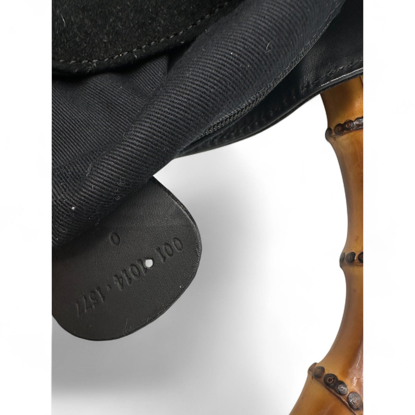 Vintage Gucci Suede Bamboo 001 1014 1577 Shoulder Bag - Thanks it's Vintage