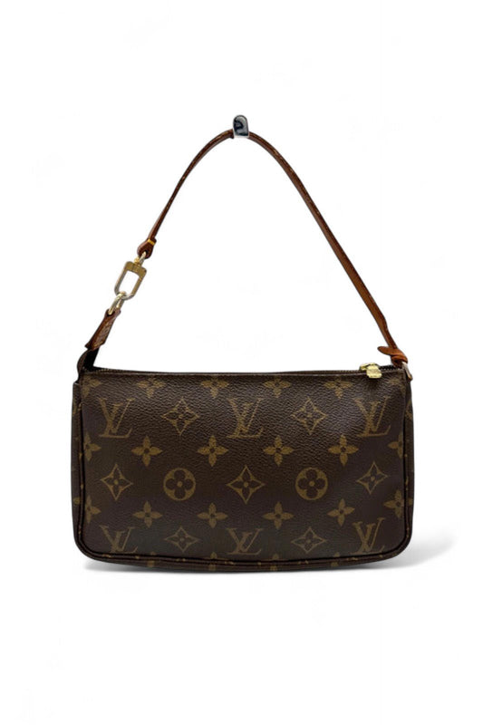 Vintage Louis Vuitton Pochette Accessoires Brown Monogram Shoulder Bag - Thanks it's Vintage