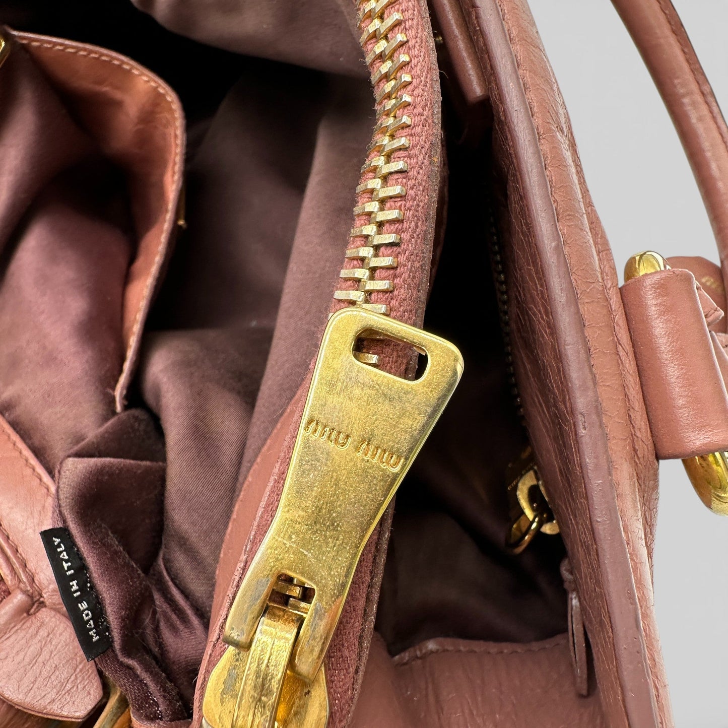 Vintage Miu Miu 2 - Way Vitello Shine Handbag - Thanks it's Vintage