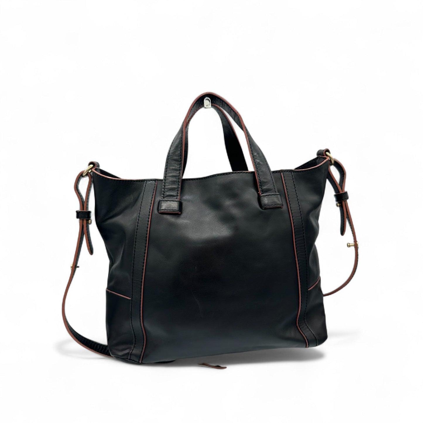 Vintage See by Chloé Black Leather Tassel Tote Bag - Thanks it's Vintage